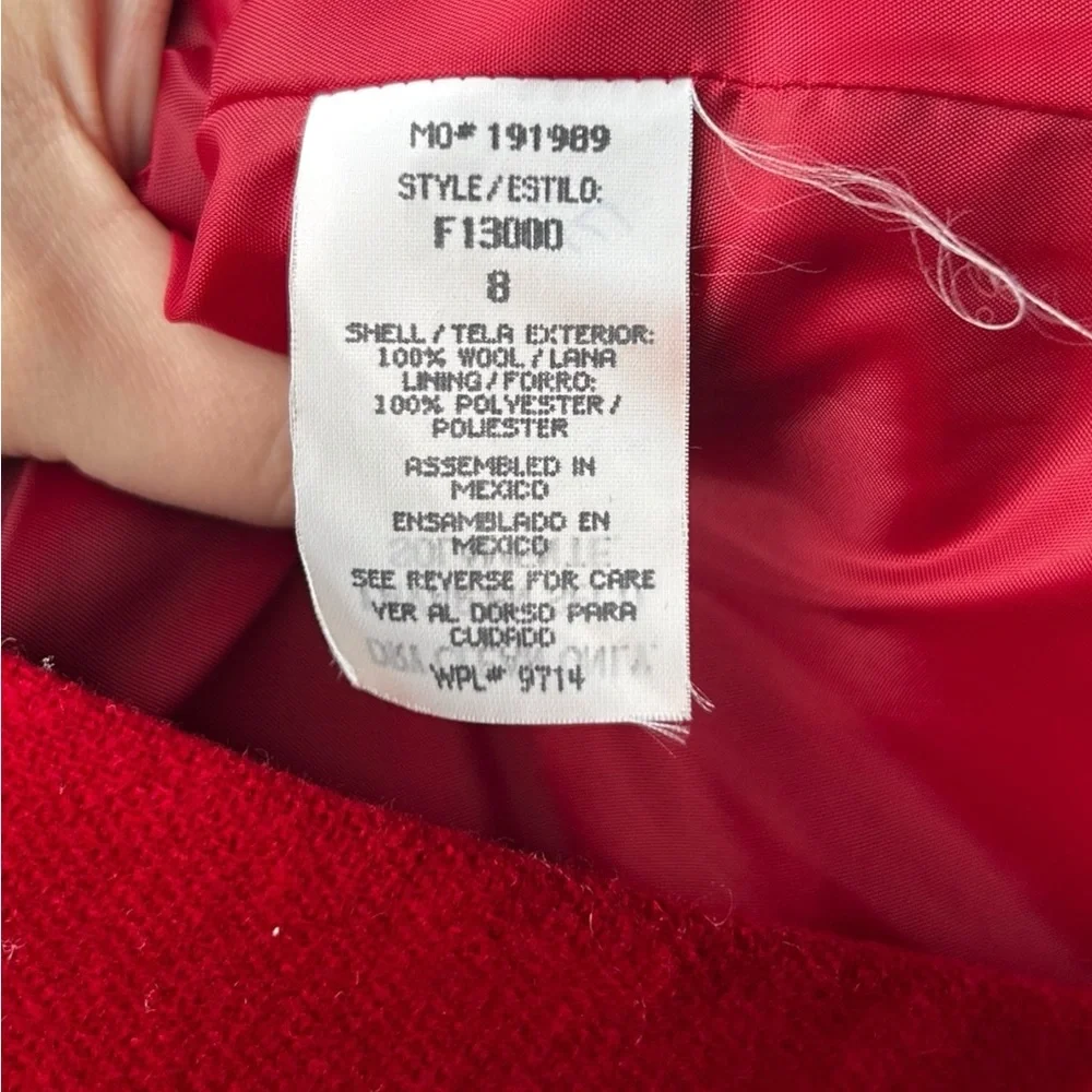 Sag Harbor‎ Women's Red Wool Blazer
